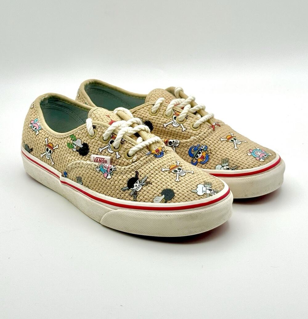 VANS One Piece Straw Hat Crew Authentic Skate Shoes M 5.5 / W 7 Pre Owned